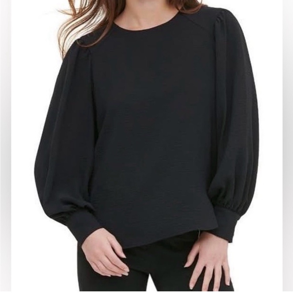Madewell Textured Black Knit Top